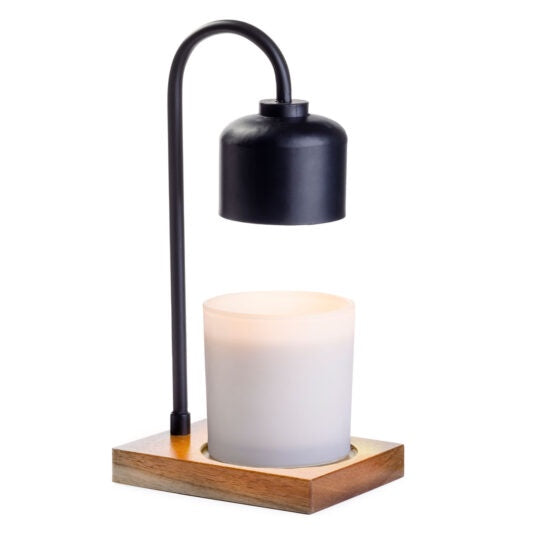 Black & Wood Arched Candle Warmer