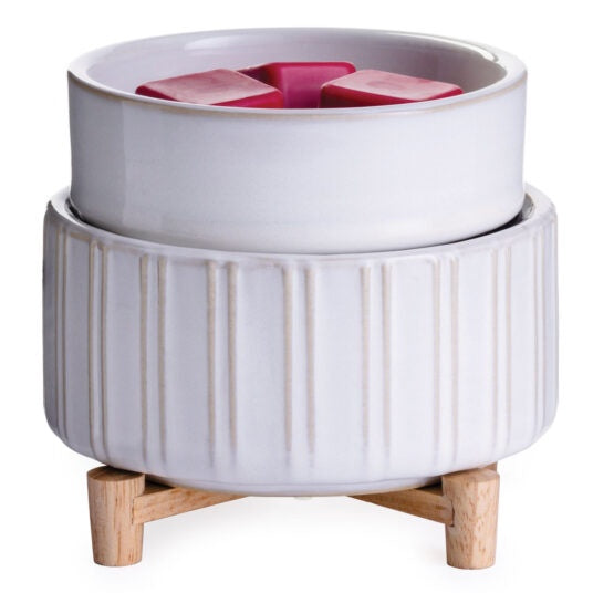 Ceramic & Wood 2-in-1 Fragrance Warmer