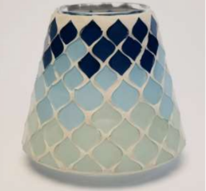 Blue Mosaic Small Jar Shade