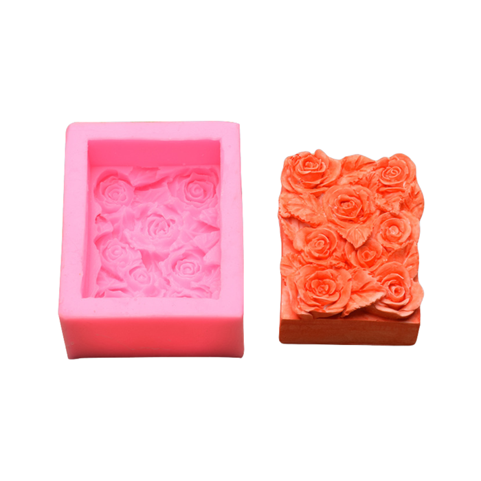 Single 3D Rose Flower Soap Mould