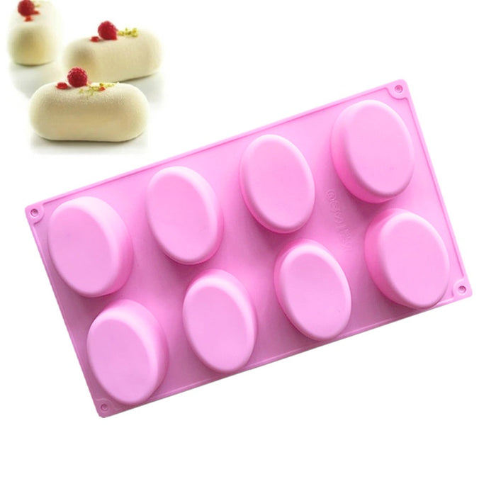 Oval Soap Mould 8 Bars