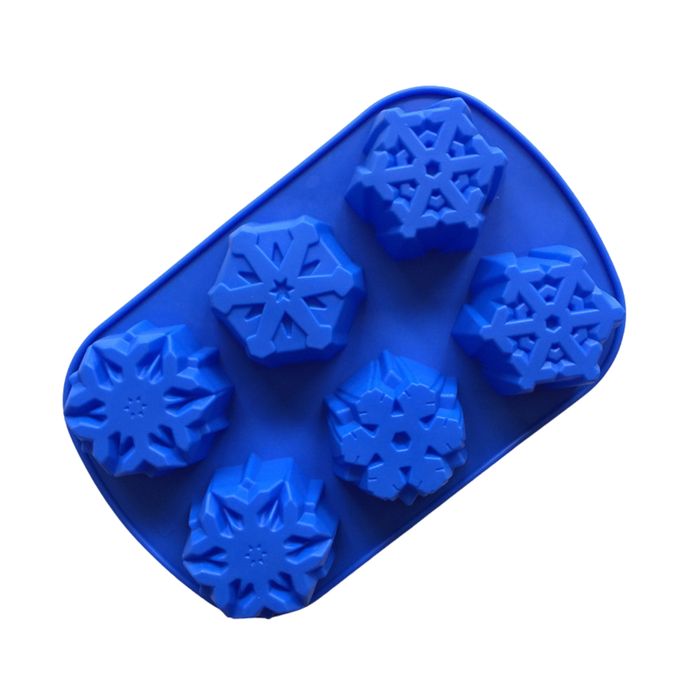 Snowflake Soap Mould 6 Bars 160g