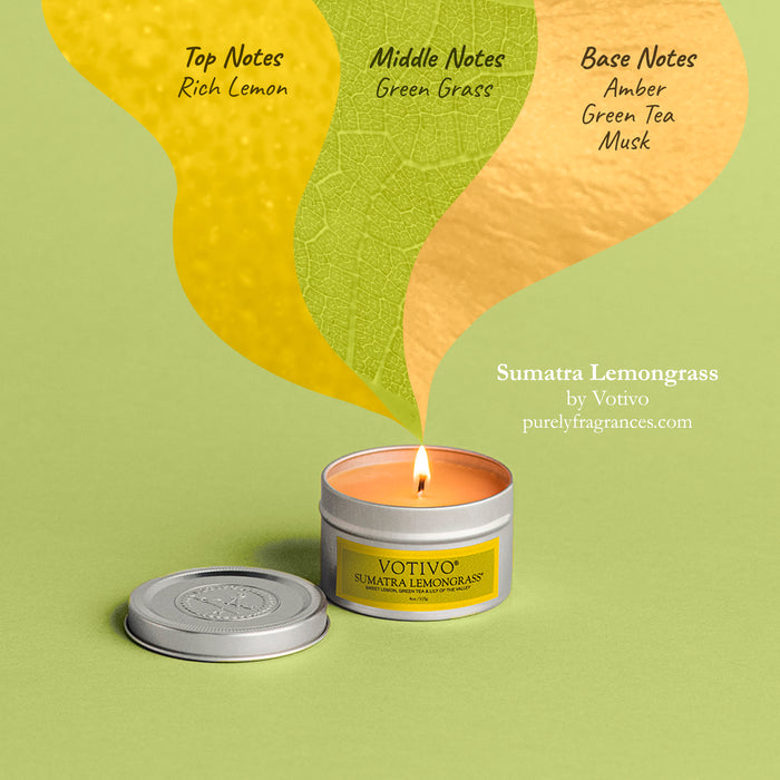 Sumatra Lemongrass Travel Tin Candle