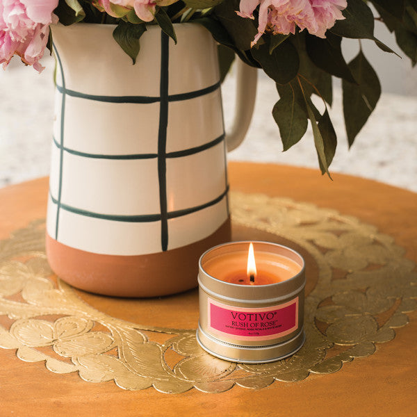 Rush Of Rose Travel Tin Candle