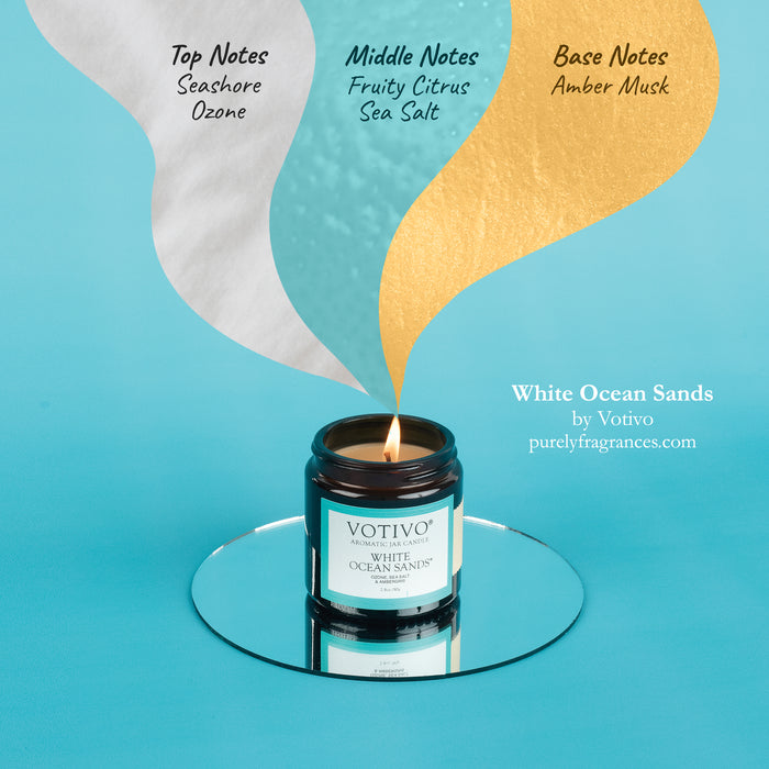 White Ocean Sands Travel Tin Candle