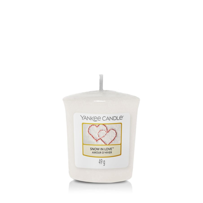 Snow in Love Samplers Votive Candle
