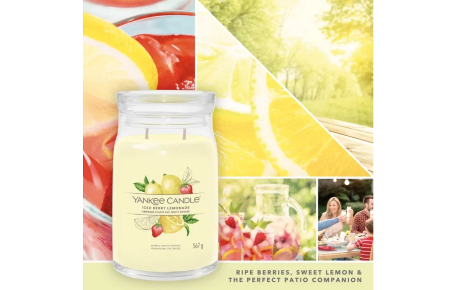 Iced Berry Lemonade Signature Large Jar Candle